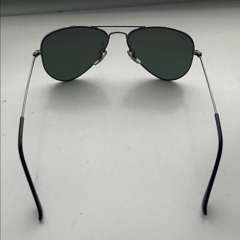 Ray-Ban Silver Frame Sunglasses with Dark Lenses - Picture 4 of 5